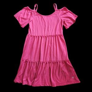 * GUESS Pink Boho Open Shoulder Sundress Girls Size 14